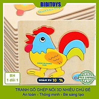 Bảng tranh gỗ ghép Nổi 3D nhiều chủ đề