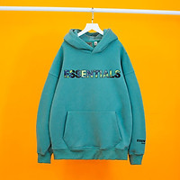 Áo nỉ hoodie ESSENTIALS CHỮ XANH Áo nỉ bông unisex nam nữ form rộng chất liệu Cotton