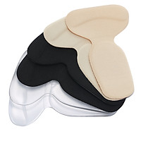 3pairs T-Heel Cushion Inserts Heel Grips Silicone Shoe Pads for Women Loose Shoes and High Heels Shoe Too Big Anti-Slip