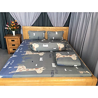 bộ ga drap thun lạnh Hàn Quốc 4 món sọc