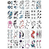 30 Tờ Hình Xăm Dán Tattoo Xăm Nước Tha Thu