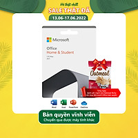 Phần mềm ứng dụng Office Home and Student 2021 English APAC EM Medialess ( 79G-05387 ) - Hàng Chính Hãng