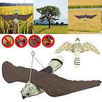 Simulation Crow Bird Hunting Decoy Deterrent Repeller Garden Weed Pest Scarer