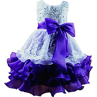 2017 New Fashion Kids Ceremonies Party Dresses Tulle Ruffles Children's Princess Wedding Gown Little Baby Girl Dress 4 Colors