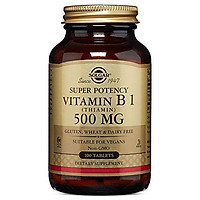Solgar - Vitamin B-1 (Thiamin), 500 mg, 100 tablets