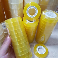 (Loại dầy đẹp) Băng dính văn phòng băng dính dán thủ công băng dính 1cm dán học tập, làm hoa