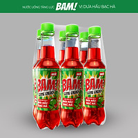 BAM Nước Tăng Lực Dưa Hấu Bạc Hà lốc 6 chai 330ml