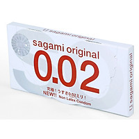 Bao cao su Sagami Original 0.02 cao cấp siêu mỏng (Hộp 2 chiếc)