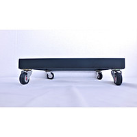 Đế Lót Chậu Trồng Cây - Khay Lót Chậu Trồng Cây, Chậu Hoa - Có Bánh Xe Di Chuyển Tiện Lợi - (KT:40x40cm) - Màu Đen