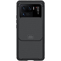 Ốp lưng PC chống sốc, vân sần không bám vân tay, có lắp bảo vệ cụm camera cho Xiaomi Mi 11 Ultra - Nillkin Camshield Pro Hàng nhập khẩu