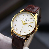 Đồng Hồ Nam VA01748 Dây Da Cao Cấp Mặt Kính Chống Xước, Chống Nước – Thiết kế sang trọng, lịch sự