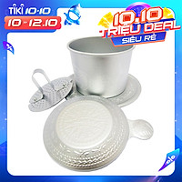 Phin nhôm cao cấp Trung Nguyên hoa văn trống đồng