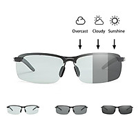 Men's Photochromic Polarized Sunglasses Driving Glasses Eyewear Design Men UV400 Sun Glasses