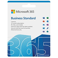 Phần mềm Microsoft 365 Business Standard Retail English APAC EM Subscr 1YR Medialess P8 - Hàng chính hãng