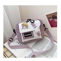 Túi vải đeo chéo nữ giá rẻ khóa cài chéo BAG U VKBC85