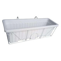 Bộ Chậu Trồng Rau Và Khung Sắt Treo Lan Can