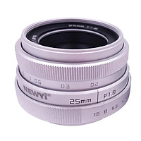 Mini 25mm F1.8 APS-C Television/TV/CCTV Lens for 16mm C Mount Camera Black