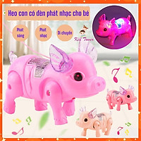 Đồ chơi trung thu heo con biết chạy phát nhạc phát sáng cho bé