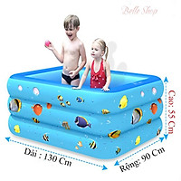Bể Bơi Phao 3 Tầng Cao Cấp Đáy Chống Trượt Đủ Kích Cỡ Nhiều Hoạt Tiết Cho Bé