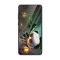 Ốp kính cường lực dành cho điện thoại Samsung Galaxy M in họa tiết Captain Teemo Gấu trúc