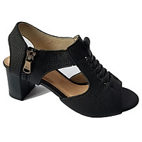 Giày Sandal Cao Gót Da Bò BIGGBEN Cao 5 Phân c