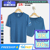 Bộ Thể Thao Nam 5S (8 màu), Chất Liệu Coolmax Siêu Mát, Dáng Thể Thao Trẻ Trung, Năng Động (BTSO21051)