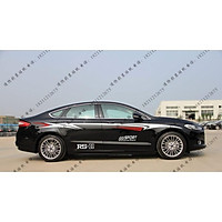 Sticker dán xe oto, Decal dán xe oto, Tem xe ô tô phong cách thể thao TX05 trắng đỏ