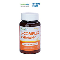 Viên hỗ trợ giảm căng thẳng, mệt mỏi Pharmacity B-Complex + Vitamin C (Chai 60 viên)