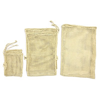 Túi lưới Giặt Đồ 100% Cotton, đựng Thực Phẩm, đi Siêu Thị, đi Chợ, đi Biển, sử đụng Đa Năng đủ size 3 Size M, L, XL, thân thiện với môi trường