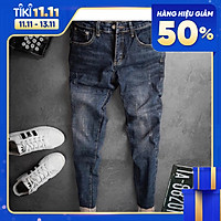 Quần jean nam cao cấp chất bò siêu co dãn Julido, form đứng dáng đẹp mẫu MM07