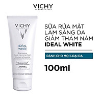 Sữa Rửa Mặt Tạo Bọt Dưỡng Trắng Da Vichy Ideal White Brightening Deep Cleansing Foam 100ml
