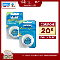 Combo 2 Vỉ Tiết Kiệm 2 Hộp Chỉ Nha Khoa Oral-B Essential Mint (Hộp 50m)