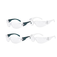 4Pcs Clear Safety Glasses Dust Resistant Protective Work Labour Goggles