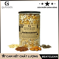 Granola ăn kiêng gạo lứt yến mạch GUfoods - Hỗ trợ giảm cân, Tập Gym, Eat clean