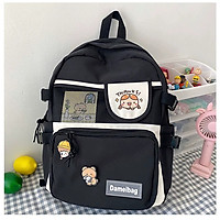 Balo nữ sinh viên- Balo thời trang đi học laptop chống nước (tặng kèm sticker )
