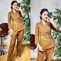 Đồ Lam Đi Chùa # Sen Nơ # Bộ Quần Áo Nữ