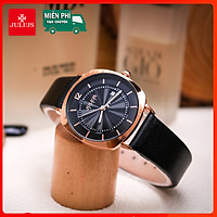 Đồng Hồ Nữ Julius Hàn Quốc JA-1190LD Dây Da Có Lịch