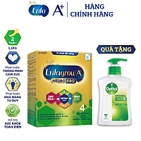 Bộ 1 hộp Sữa bột Enfagrow A+ Neuropro 4 Vị thanh mát với dưỡng chất DHA & MFGM cho trẻ từ 2-6 tuổi– 1.1kg - Tặng nrt dettol 250g