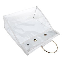 Women’s Transparent Storage Bag Clear Cosmetic PVC Organizer Dustproof Handbag Holder