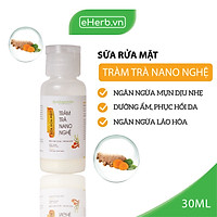 Sữa Rửa Mặt Tràm Trà Nano Nghệ Ngăn Ngừa Mụn, Làm Sạch Da Dịu Nhẹ Cho Da Mụn Nhạy Cảm MILAGANICS 30ml (Chai)