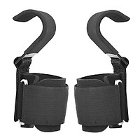 Heavy Duty Weight Lifting Hooks Wrist Support Strap Power Gripper Chin Up