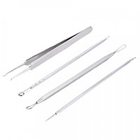 Bộ Dụng Cụ Lấy Nhân Mụn Thép Không Gỉ (13 x 2 x 1cm)