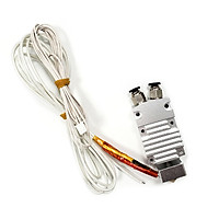 TRONXY 2 in 1 Out Dual Color Hotend Extruder Kit with Heater Wire Thermistor 0.4mm Brass Nozzle 24V for TRONXY 2E Model