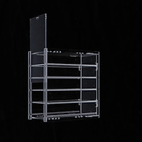 Dustproof Transparent Acrylic 5 Layers False Eyelash Extensions Display Stand Lashes Storage Glue Pallet Holder