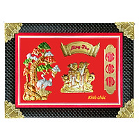 Tranh Đồng Mừng Thọ Hình Ông Bà - Tôn Đản HP (50 x 70cm)
