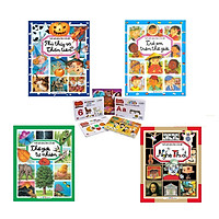 Combo Thế Giới Hình Ảnh Của Bé Trọn Bộ 4 Cuốn Tặng Kèm Bộ Thẻ FlashCard Theo Chủ