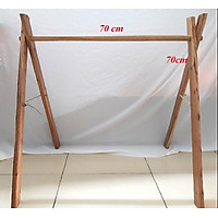 Kệ chữ A bằng gỗ treo đồ chơi cho bé