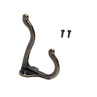 Vintage Antique Style Hanger Bathroom Assistance Metal Hat Coat Clothes Towel Robe Bath Wall Mounted Door Hooks 53X29X75mm