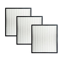 3 Pieces True HEPA Filters for Sharp Air Purifier Accessory Household White