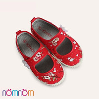Giày búp bê cho bé gái quai dán NomNom EPG1914 Đỏ